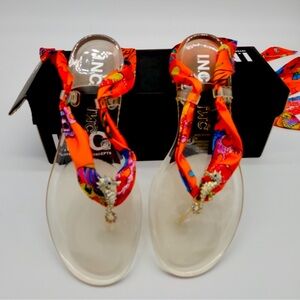 I.N.C MALANAF WOMENS EMBELLISHED JELLY SANDAL, Size 11M. MIB